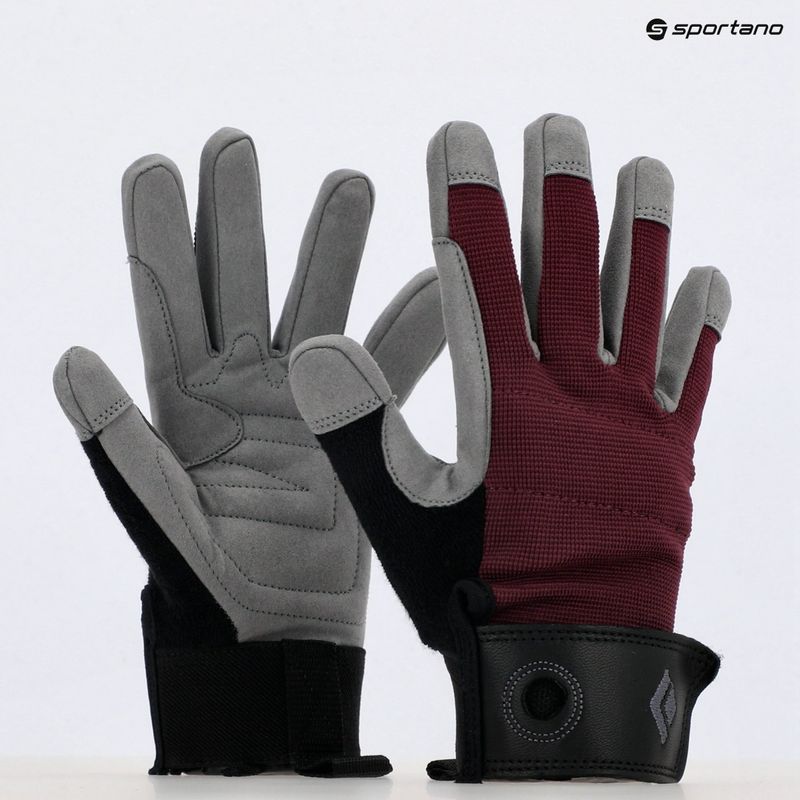 Dámské lezecké rukavice Black Diamond Crag červené BD8018666018XS 6