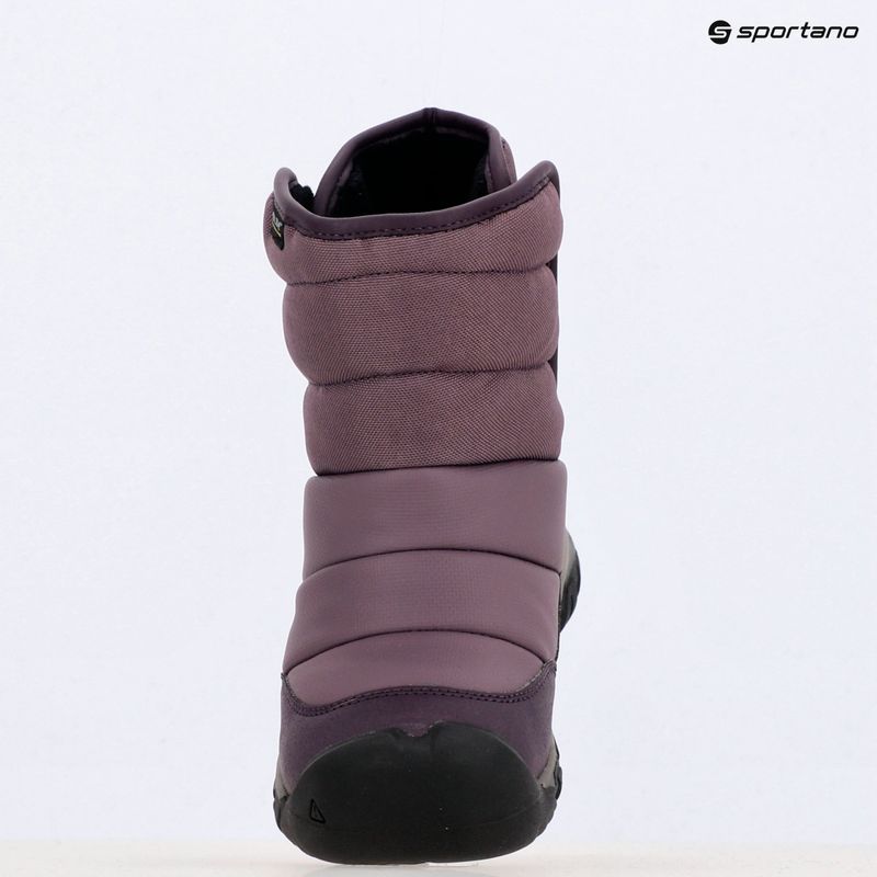 Dětské sněhule KEEN Puffrider WP black plum/daiquiri green 9