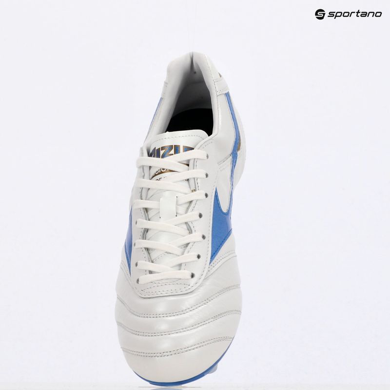 Pánské kopačky Mizuno Morelia II Japan Md white/laser blue/gold  9