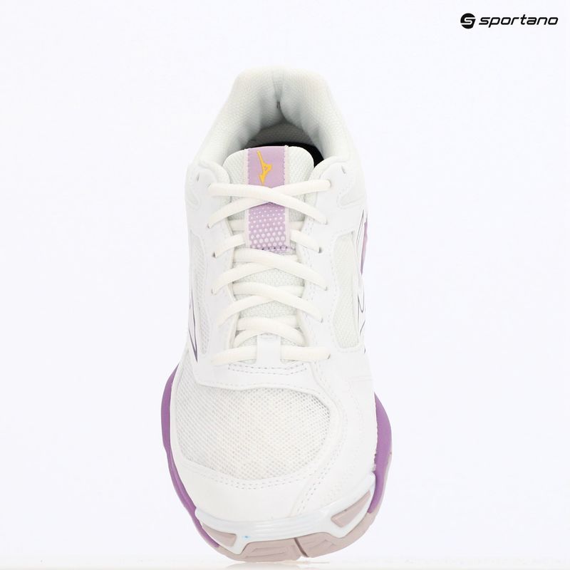 Dámské házenkářské boty Mizuno Wave Phantom 3 white/patrician purple/quince 9