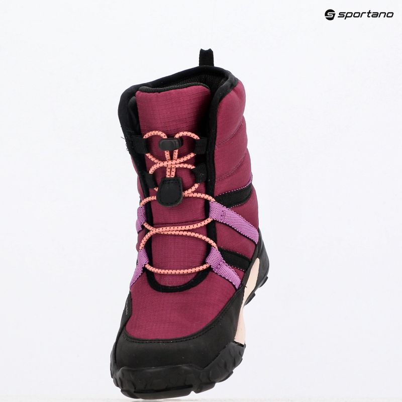 Juniorské sněhule Geox Trekkyup ABX dark raspberry/black 9