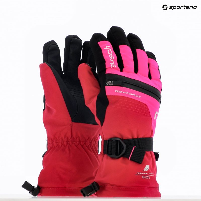 Dětské lyžařské rukavice  Reusch Lando R-TEX XT cerise/pink glo 8