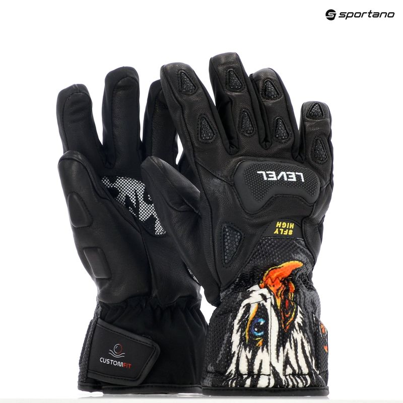 Dětské lyžařské rukavice  Level Sq JR CF pk black 7