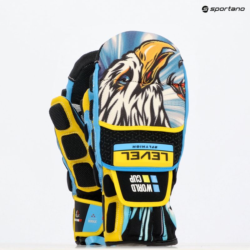 Lyžařské rukavice Level Worldcup CF Mitt yellow/blue 8