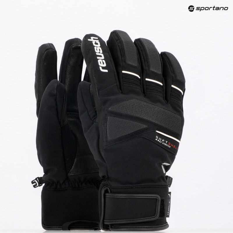 Lyžařské rukavice Reusch Thunder R-Tex XT black/white 5