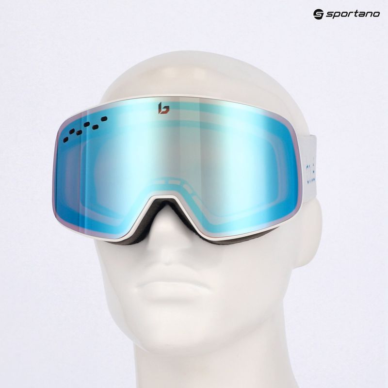 Lyžařské brýle Bollé Nevada white metalic blue matte/azure 7