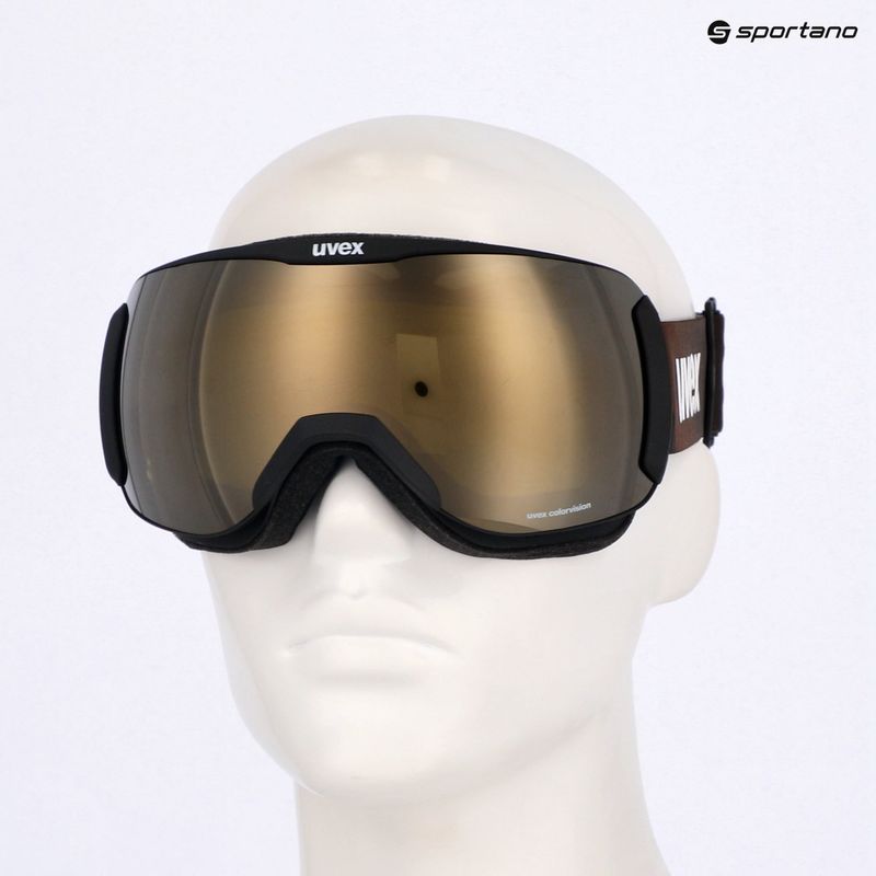 Lyžařské brýle  UVEX Downhill 2100 CV black matt/mirror cooper green 7