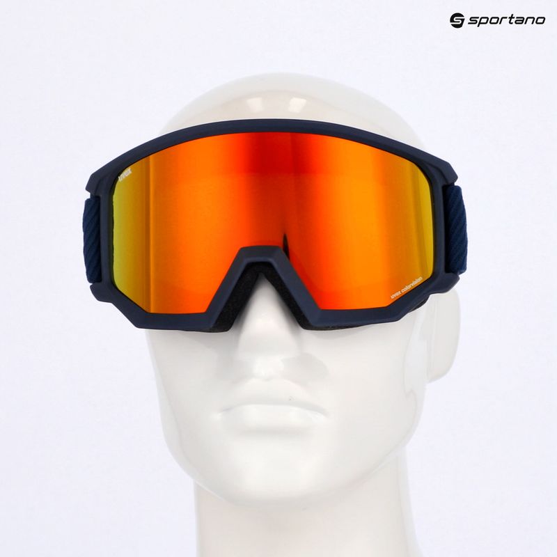 Lyžařské brýle  UVEX Athletic CV navy matt/mirror orange green 6