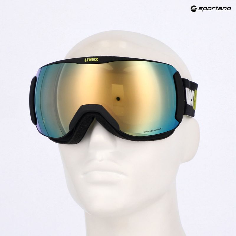 Lyžařské brýle  UVEX Downhill 2100 CV Race black matt/mirror gold clear 7