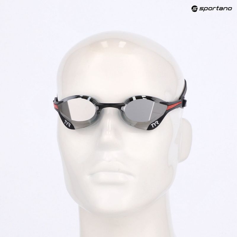 Plavecké brýle TYR Tracer-X Elite Mirrored silver/multi 9