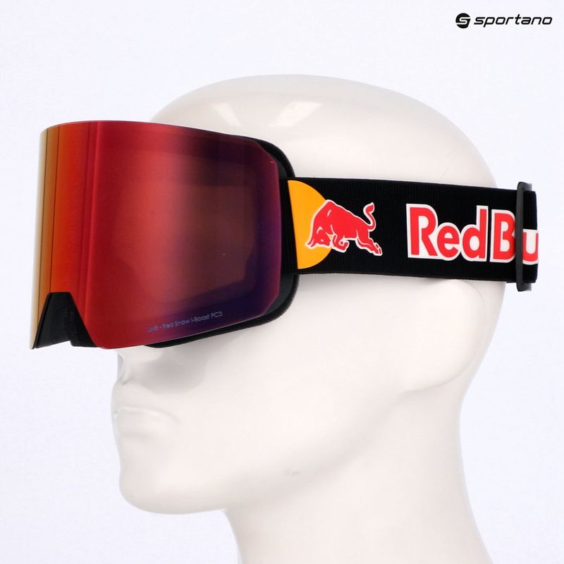 Lyžařské brýle Red Bull SPECT Line black/brown with red mirror/cloudy snow 11