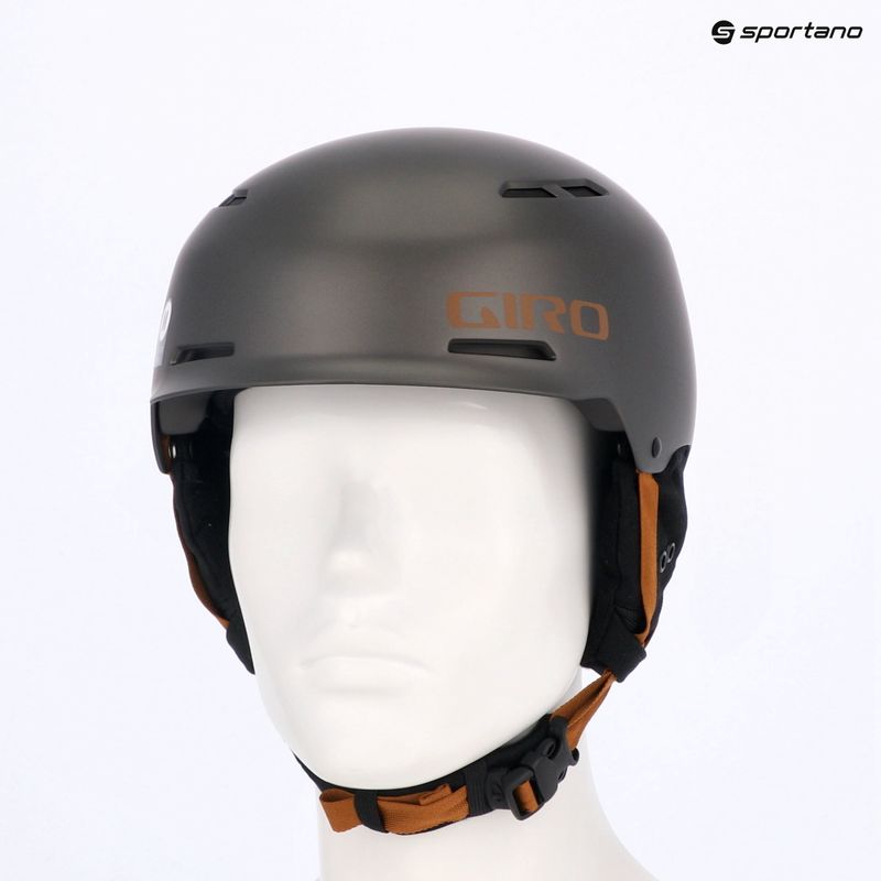 Lyžařská helma Giro Trig Mips metallic coal tan 8