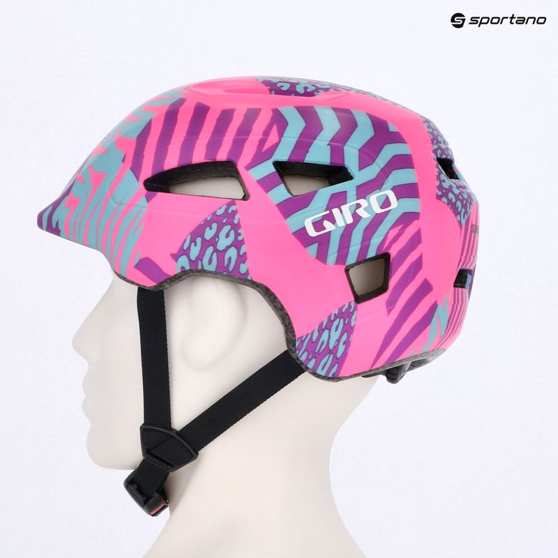 Dětská cyklistická přilba Giro Scamp II Jr matte pink animal 11