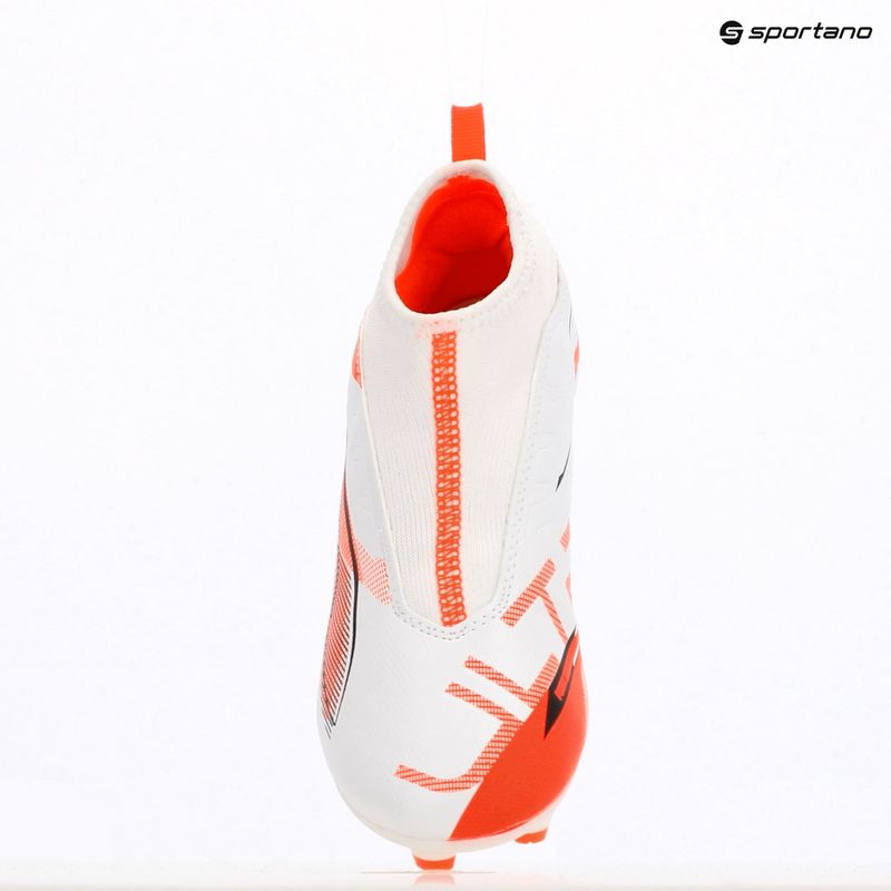 Dětské kopačky PUMA Ultra 5 Match+ LL FG/AG Jr puma white/puma black/glowing red 9