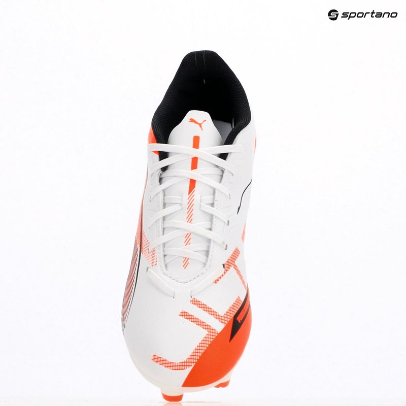 Kopačky  PUMA Ultra 5 Play FG/AG puma white/puma black/glowing red 9