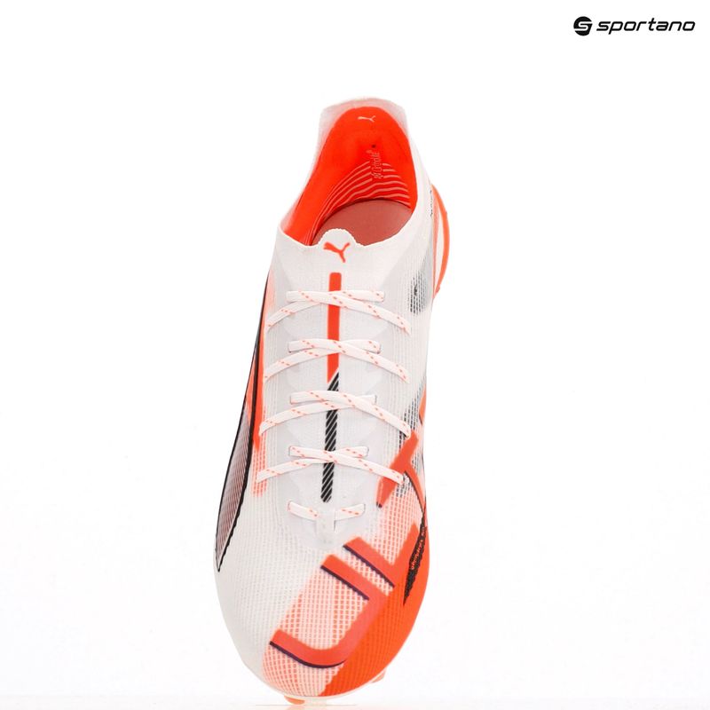 Pánské kopačky PUMA Ultra 5 Ultimate FG puma white/puma black/glowing red 12