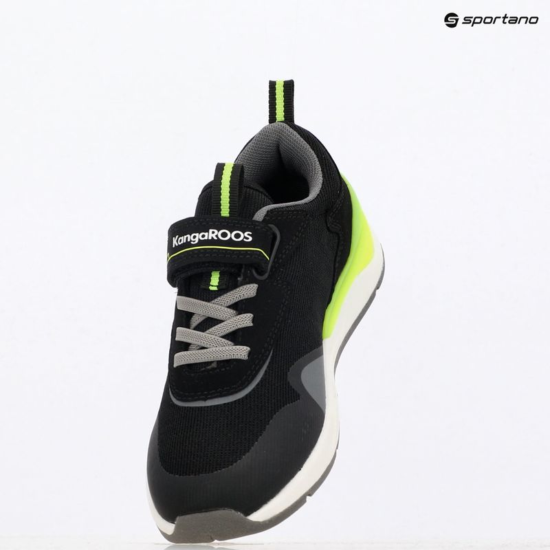 Dětské boty KangaROOS KD-Gym EV jet black/neon yellow 11
