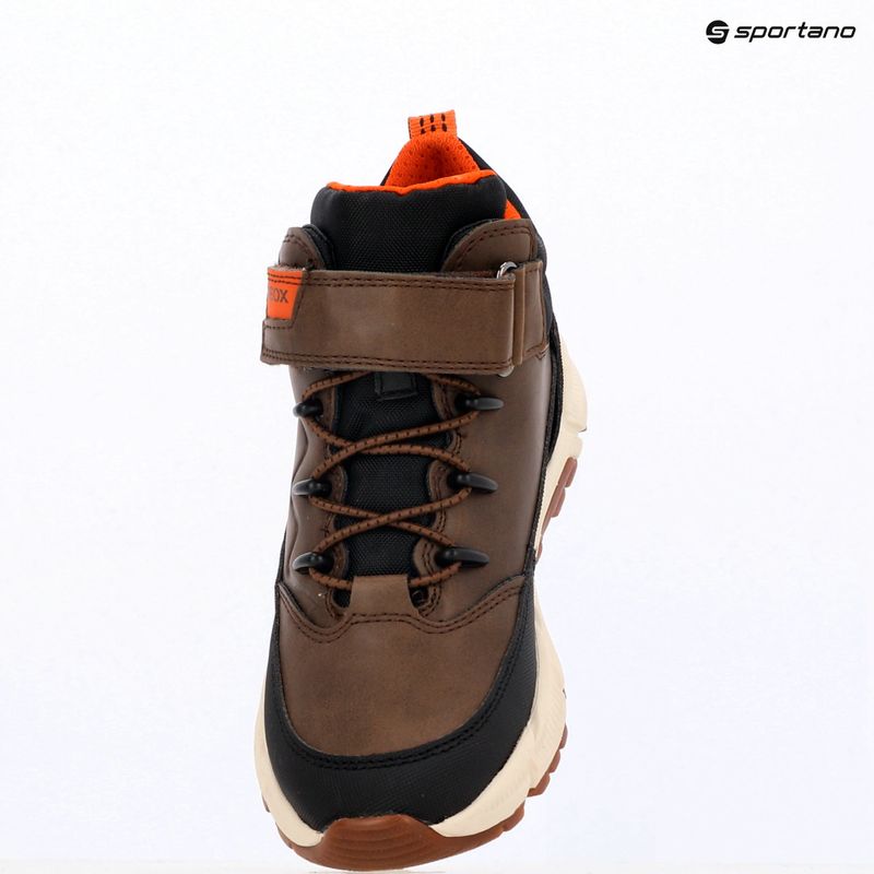 Junior boty Geox Flexyper Plus brown cotto / black  18