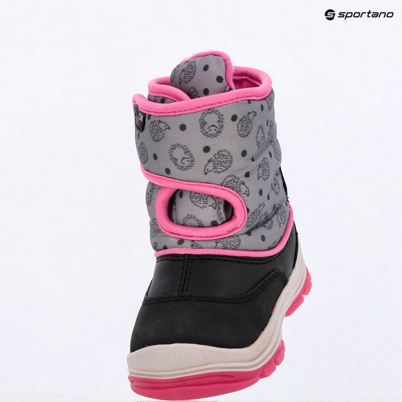 Dětské sněhule Geox Flanfil ABX black / fuchsia 15