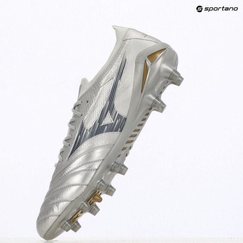 Pánské kopačky Mizuno Morelia Neo IV β Elite Md galaxy silver/8605C/Cool gray 3c 9