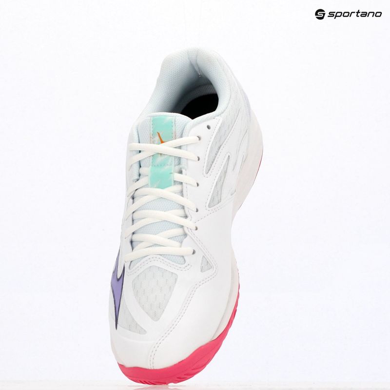 Volejbalové boty  Mizuno Thunder Blade Z white/violet indigo/camellia rose 11
