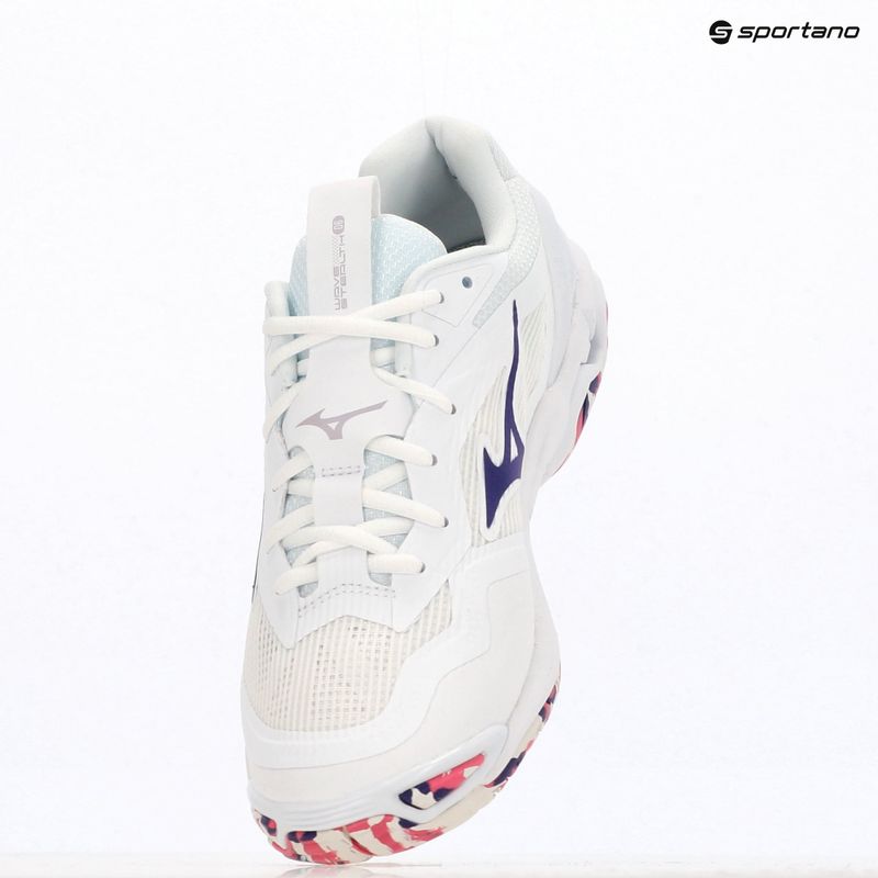 Boty Mizuno Wave Stealth 6 white/violet indigo/camellia rose 9