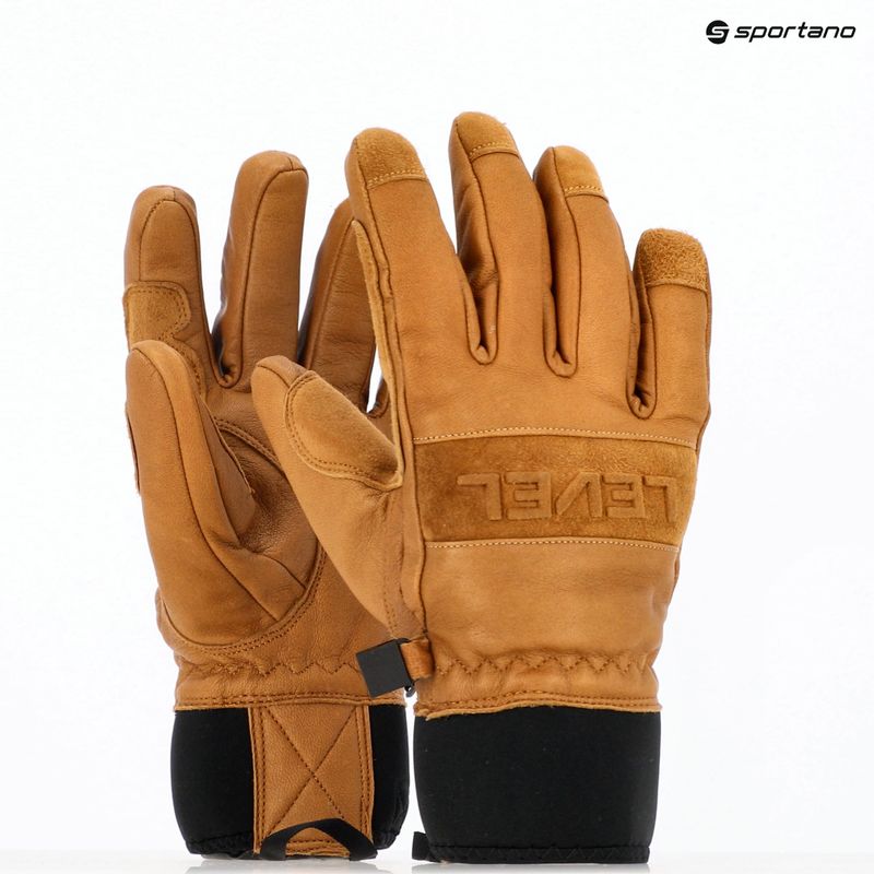 Lyžařské rukavice Level Shaman brown 8