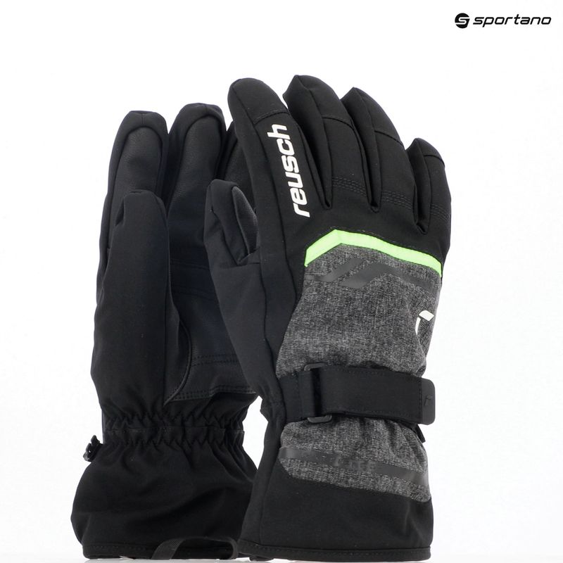 Lyžařské rukavice Reusch Outset R-Tex XT black/black melange/neon green 11