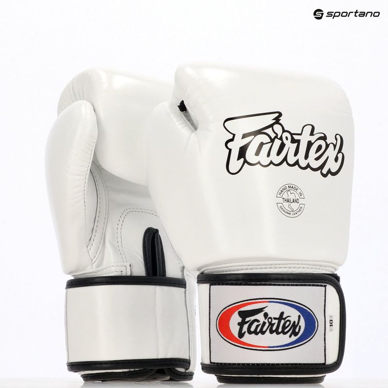 Boxerské rukavice Fairtex Universal "Tight-Fit" Design white 4
