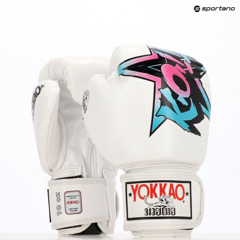 Pánské boxerské rukavice YOKKAO Fighter KO white 8