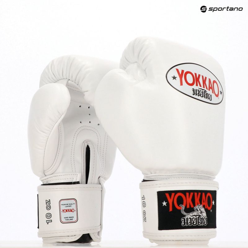 Pánské boxerské rukavice YOKKAO Matrix white 8