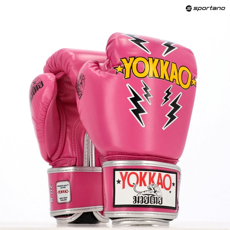 Pánské boxerské rukavice YOKKAO Stadium fuchsia 8
