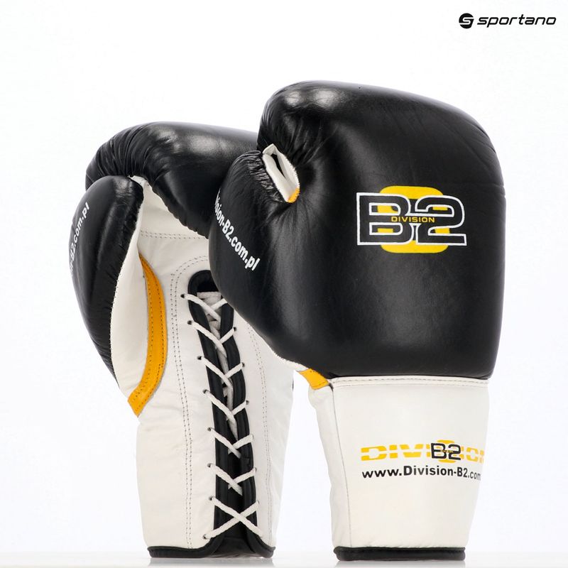 Boxerské rukavice  DIVISION B-2 DIV-PFG1500 Pro 3-Layer Foam black/white 13
