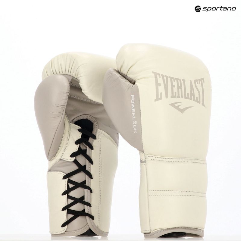 Boxerské rukavice Everlast Powerlock 2 Laced Pro Training white 8