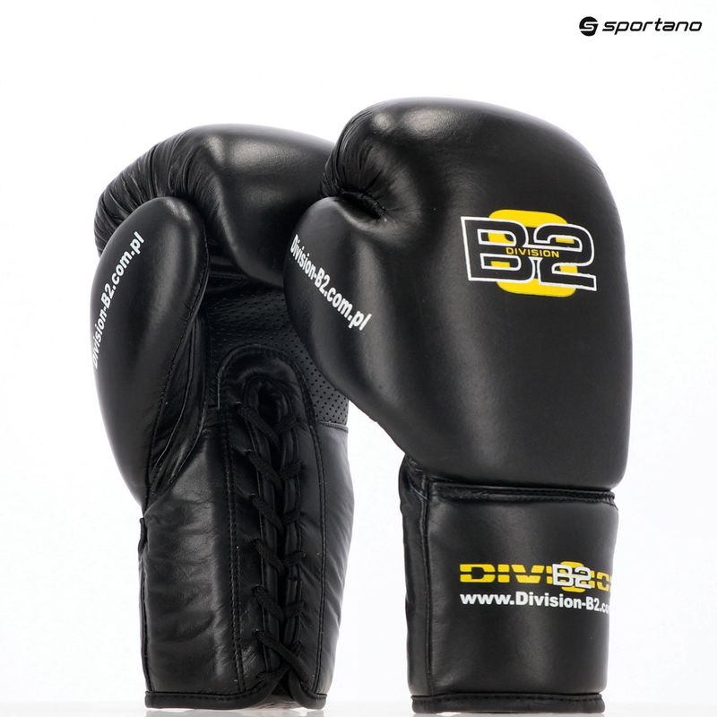 Boxerské rukavice  DIVISION B-2 DIV-PFG1500 Pro 3-Layer Foam black 8