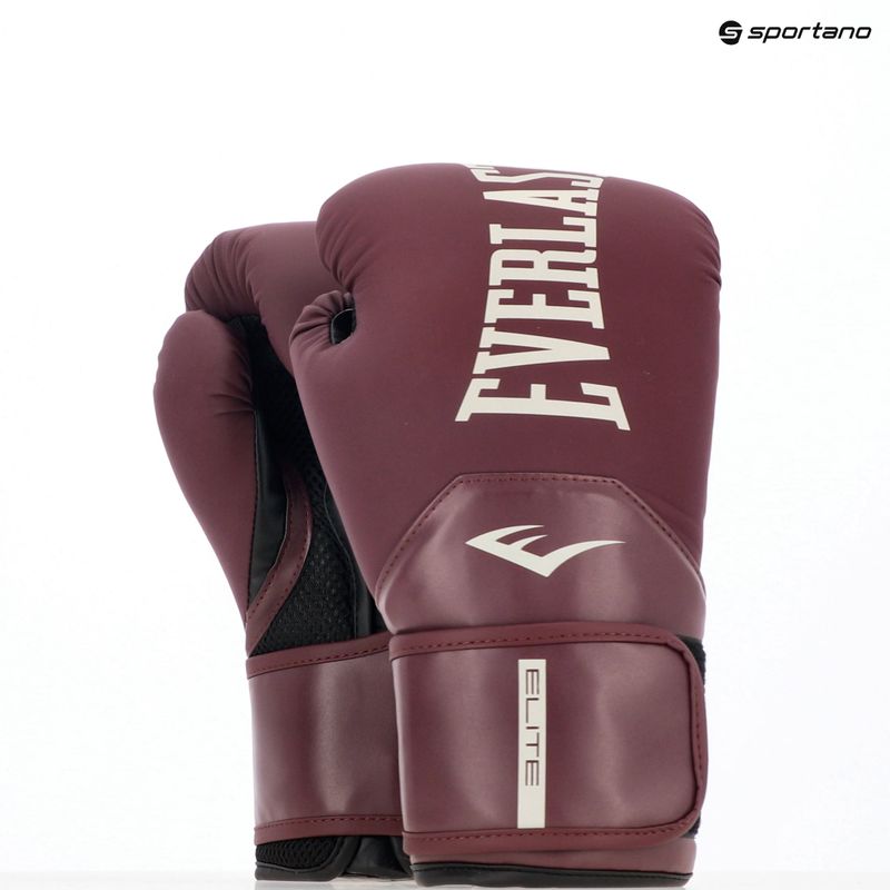 Boxerské rukavice  Everlast Pro Style Elite 2 maroon 8