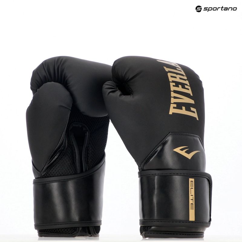 Boxerské rukavice  Everlast Pro Style Elite 2 black/gold 8