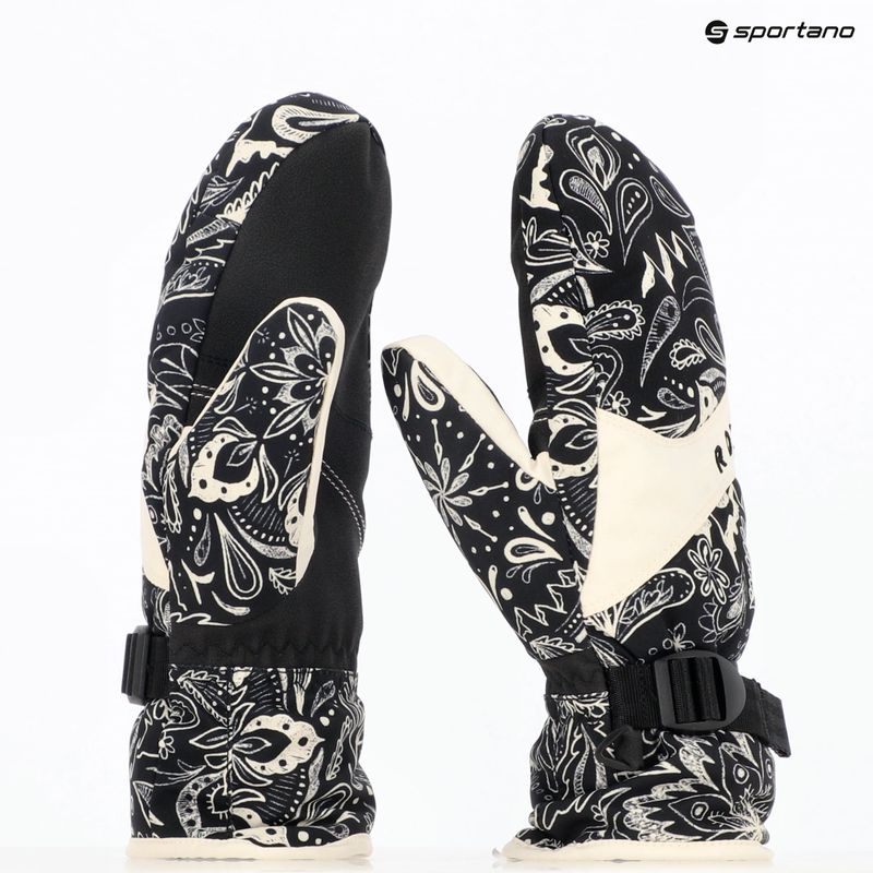 Dámské snowboardové rukavice ROXY Jetty Mitt true black bandanas 9