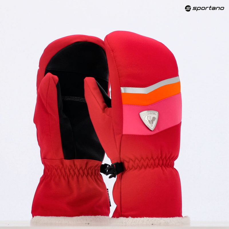 Dámské lyžařské rukavice  Rossignol New Piste M ruby red 8