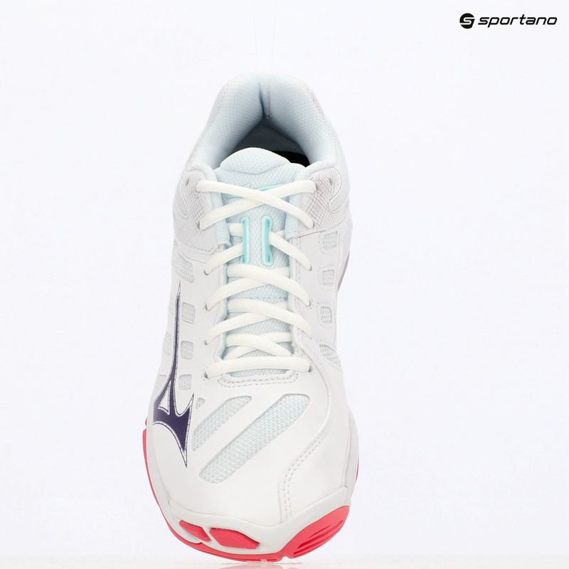 Volejbalové boty  Mizuno Wave Voltage 2 white/violet indigo/camellia rose 9