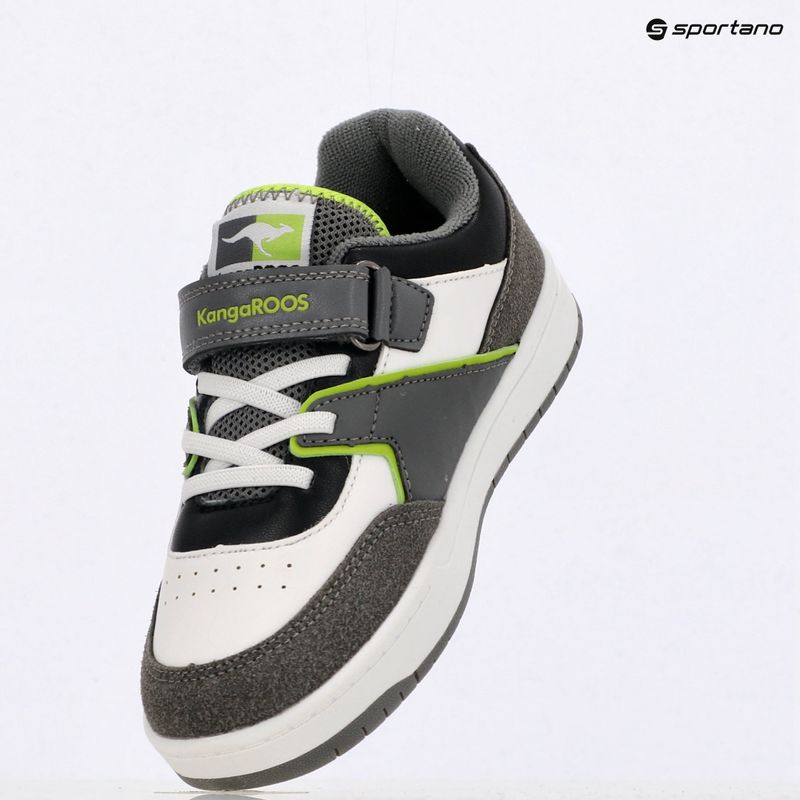 Dětské boty KangaROOS K-CP Bounder EV steel grey/neon green 9