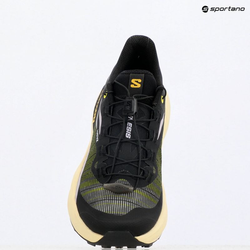 Dámské běžecké boty  Salomon Genesis black/sulphur spring/orchid petal 11