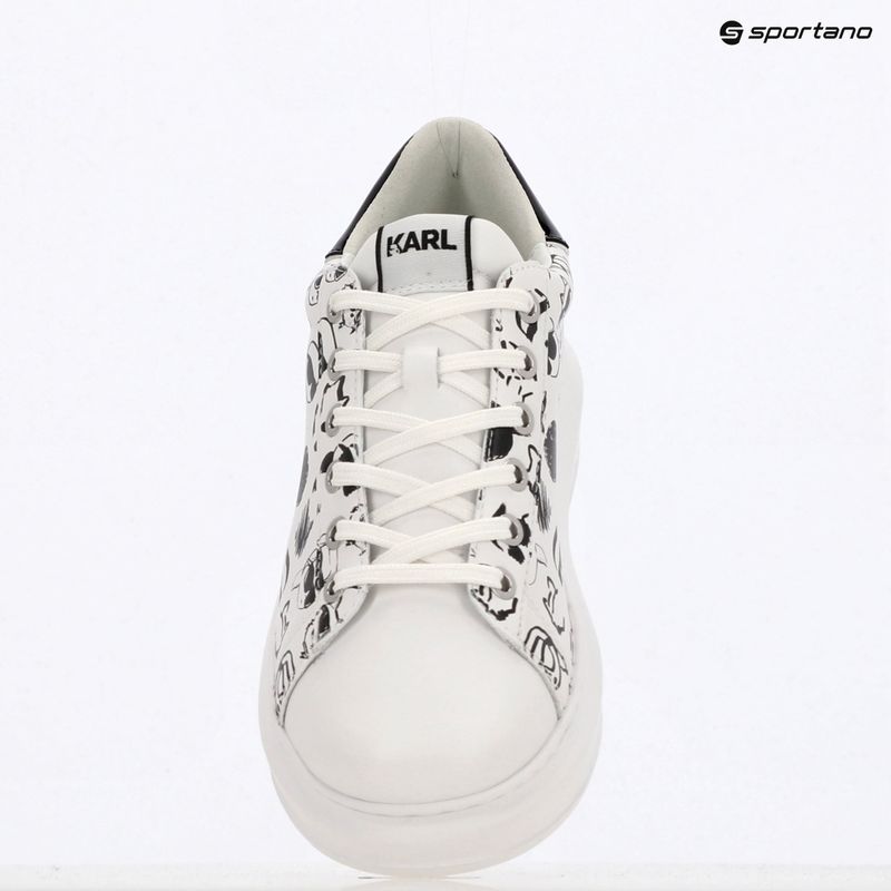 Dámské boty  KARL LAGERFELD Kapri Twin Nft Graffiti white leather w/black 9