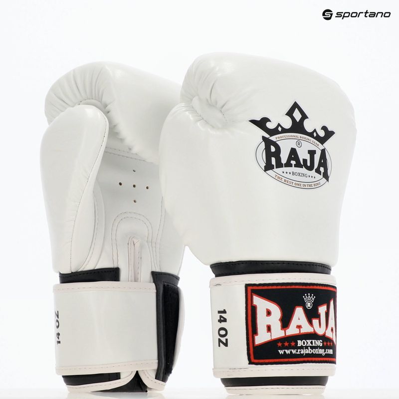 Boxerské rukavice RAJA BOXING Single Semi Leather white 8