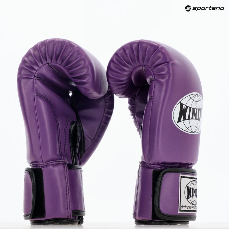 Boxerské rukavice WINDY Classic Synthetic Leather purple 8