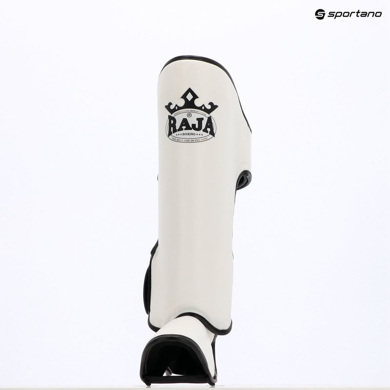 Chrániče holení a chodidel RAJA BOXING Lightweight Shin Guards Genuine Leather white 8