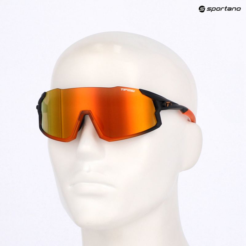 Sluneční brýle Tifosi Stash Clarion black/orange fade/orange/ac red/clear 8