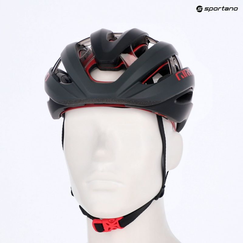 Cyklistická přilba Giro Aries Spherical MIPS matte carbon red 13