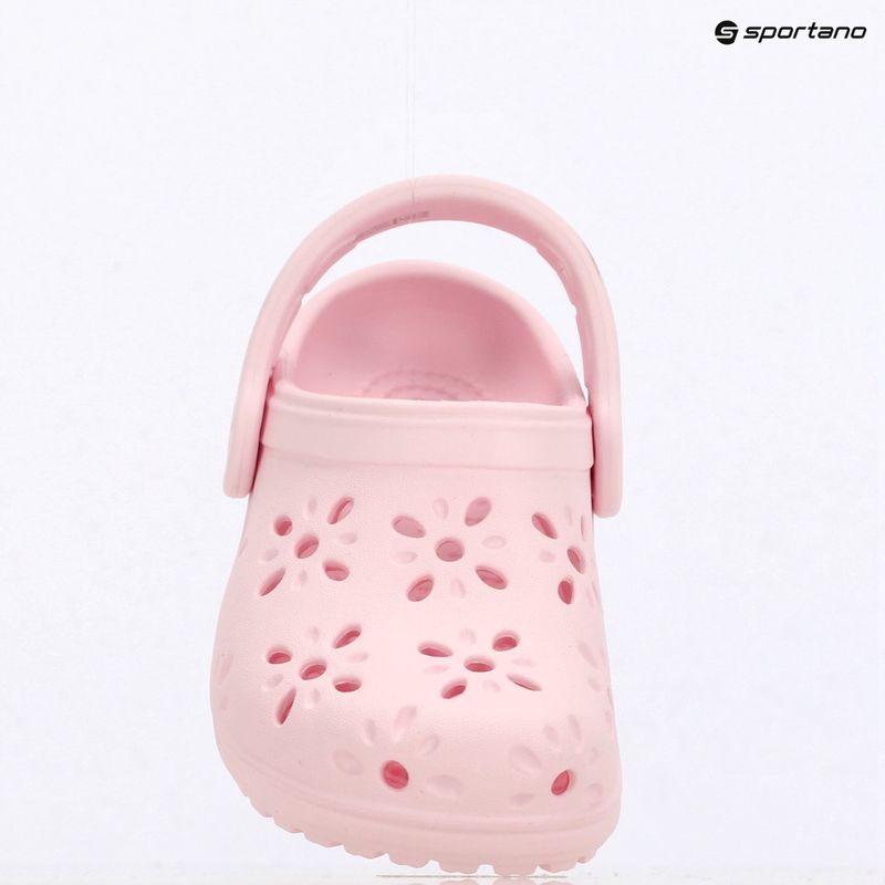 Dětské nazouváky Crocs Classic Floral Cutout Clog Kids Toddler pink milk 10