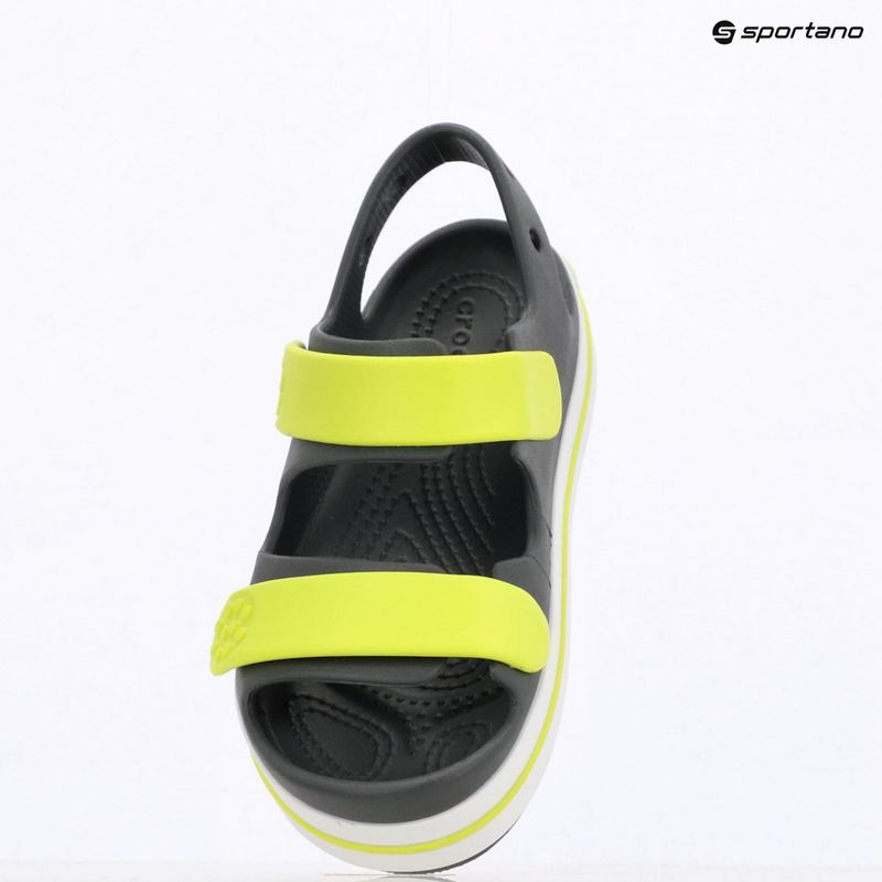 Dětské sandály Crocs Crocband Cruiser Kids slate grey/acidity 16